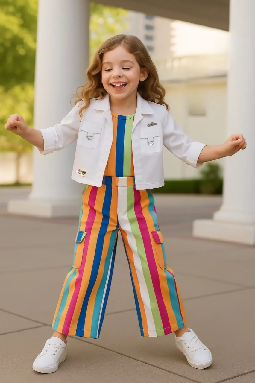 Stromi Set in Rainbow Stripes